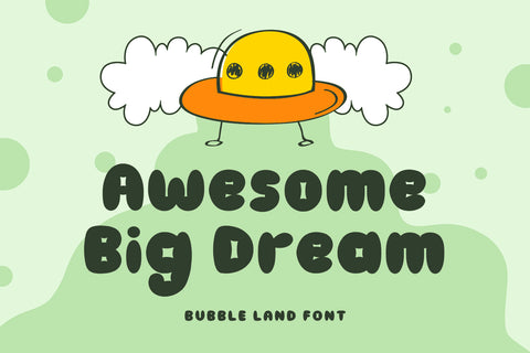 Bubbleland Font Mozarella 