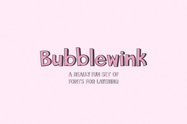 Bubblewink Sans Font Beck McCormick 