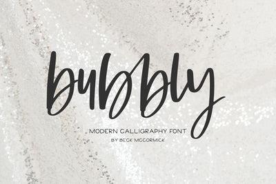 Bubbly Script Font Beck McCormick 