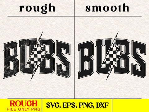 Bubs Checkered Lightning Bolt Design SVG DesignDestine 