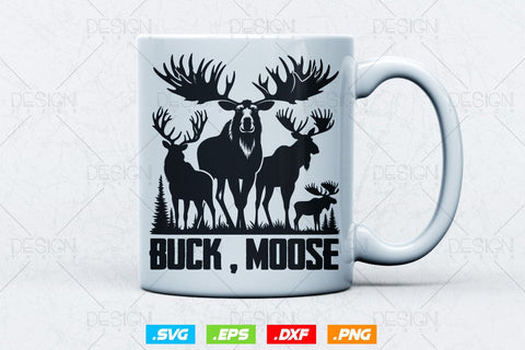 Buck Moose Svg Png, Fathers Day svg, Deer Hunting Svg, Hunting Gifts, Moose Svg, WildLife Svg, Hunting Season Svg, Svg Files For Cricut SVG DesignDestine 