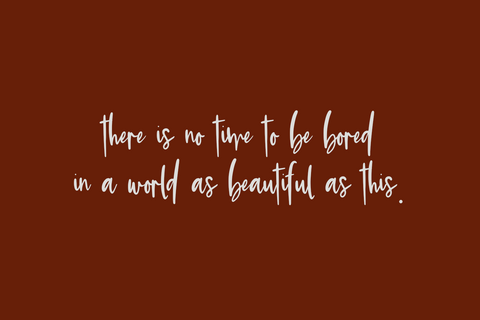 Bucket List Script Font Beck McCormick 