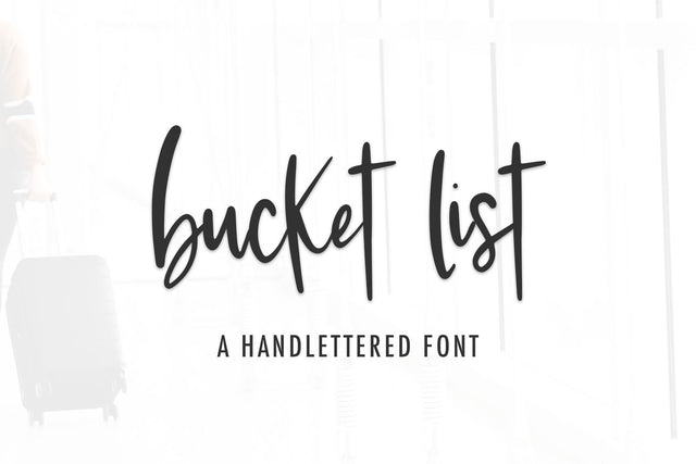 Bucket List Script Font Beck McCormick 