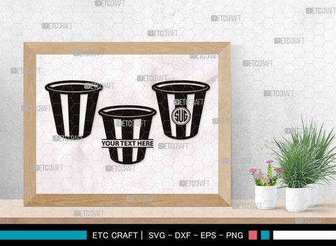 Bucket Monogram, Bucket Silhouette, Bucket SVG, Water Bucket Svg, Cleaning Bucket Svg, Bin Bucket Svg, Bucket Icon Svg, SB00517 SVG ETC Craft 