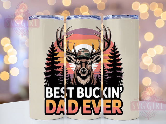 Buckin Dad Western 20oz Tumbler, Father’s Day Gift, Sublimation Wrap, Buckin’ Dad Mug, 20oz Tumbler Design, Dad Quotes PNG, Western Father Design Sublimation SvggirlplusArt 
