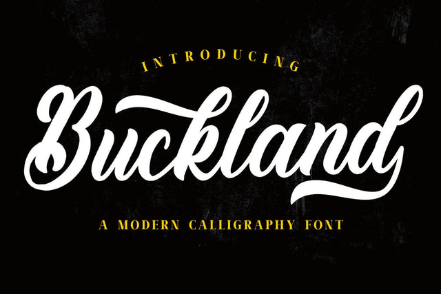 Buckland - Vintage Font Font Mozarella 