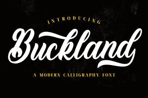 Buckland - Vintage Font Font Mozarella 