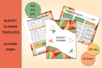 Budget Planner Book Template PDF Printable Financial Plan Sublimation AnnaViolet_store 