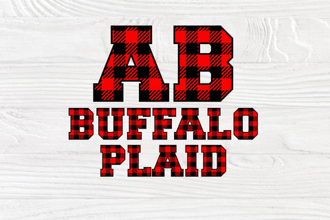 Buffalo Plaid Font SVG, OTF, TTF | Christmas Plaid Font | Installable Font | Buffalo Plaid Letters Font TonisArtStudio 