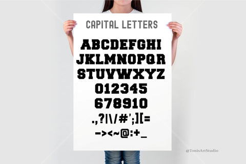 Buffalo Plaid Font SVG, OTF, TTF | Christmas Plaid Font | Installable Font | Buffalo Plaid Letters Font TonisArtStudio 