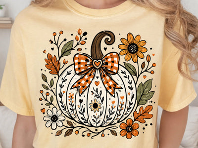 Buffalo Plaid Pumpkin Fall PNG SVG DesignDestine 