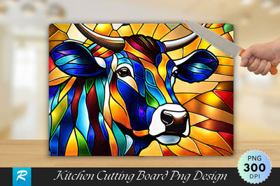 Buffalo Stained Glass Cutting Board Sublimation Regulrcrative 