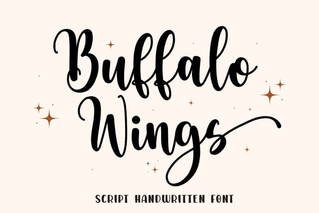 Buffalo Wings Font Mozarella 