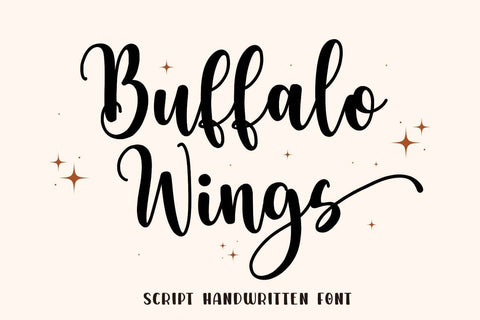 Buffalo Wings Font Mozarella 