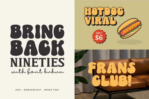 Buhun Retro Font ahweproject 