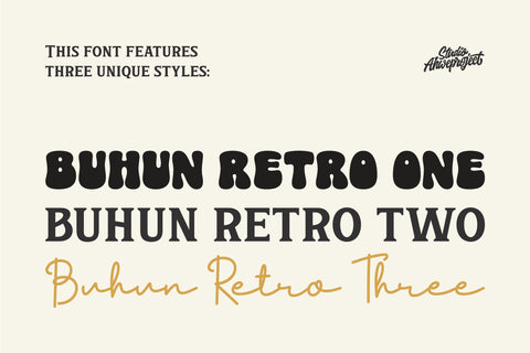 Buhun Retro Font ahweproject 
