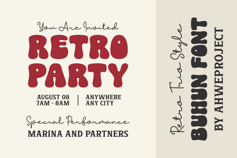 Buhun Retro Font ahweproject 
