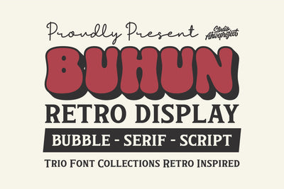 Buhun Retro Font ahweproject 