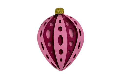 Bulb Ornament Laser SVG File SVG Crafting With Brenna 