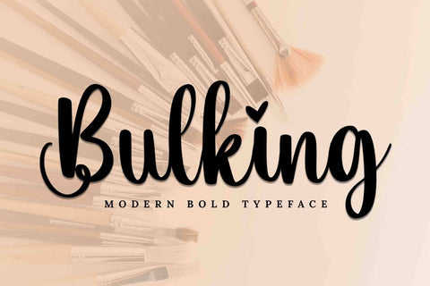 Bulking Font LetterdayStudio 