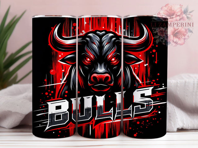 Bull Mascot Sports Tumbler Wrap, Sports Tumbler Wrap, 20oz Sublimation Design, Bull Team Tumbler, Athletic Mascot Tumbler, Game Day Tumbler, Sports Fan Gift Sublimation Li Zamperini 