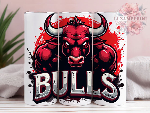 Bull Mascot Sports Tumbler Wrap, Sports Tumbler Wrap, 20oz Sublimation Design, Bull Team Tumbler, Athletic Mascot Tumbler, Game Day Tumbler, Sports Fan Gift Sublimation Li Zamperini 