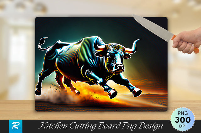 Bull Running Cutting Board Sublimation Regulrcrative 