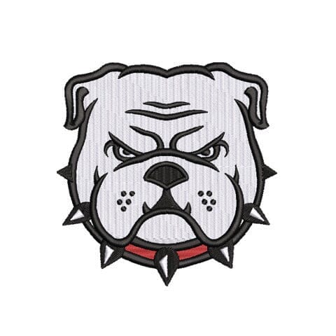 Bulldog Dog Sports Mascot Embroidery Design Embroidery/Applique DESIGNS Creatively Embroidery 