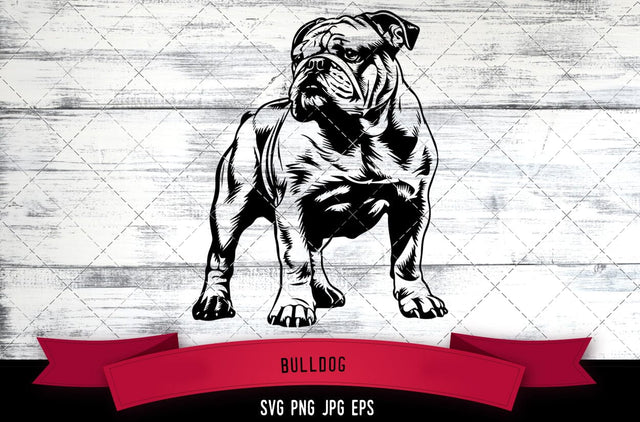 Bulldog SVG, Dog SVG, Logo - Digital Download with Commercial License for Cricut, Silhouette, Scan N Cut Crafting SVG Loveleen Kaur 