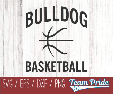 Bulldogs Basketball SVG Digital Download Printable - SVG, EPS, DXF, PNG SVG Team Pride SVG 