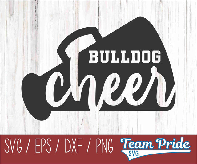 Bulldogs Cheer SVG Digital Download Printable - SVG, EPS, DXF, PNG 2 SVG Team Pride SVG 