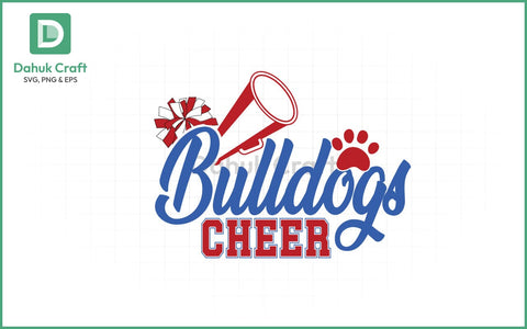 Bulldogs Cheer SVG – Team Spirit SVG PNG & EPS V 2 SVG dahukdesign 