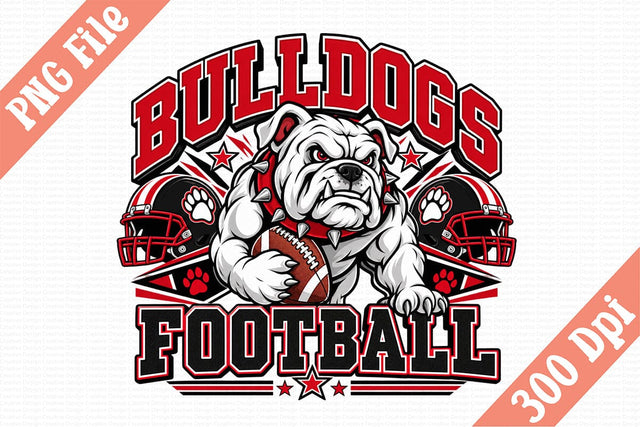 Bulldogs Football PNG Sublimation Craftlabsvg24 