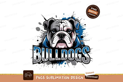 Bulldogs Mascot Vector Graphic Sublimation Png Sublimation Designangry 