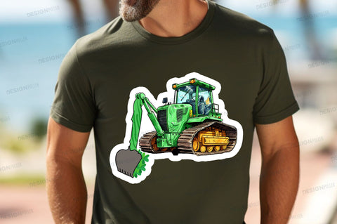 Bulldozer skinter clipart Sticker Design Sublimation Regulrcrative 