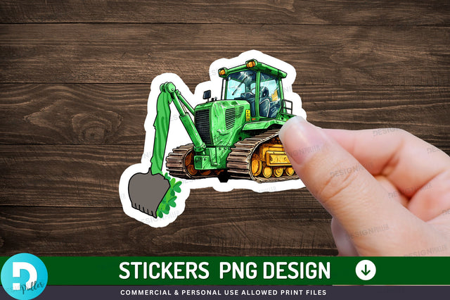 Bulldozer skinter clipart Sticker Design Sublimation Regulrcrative 