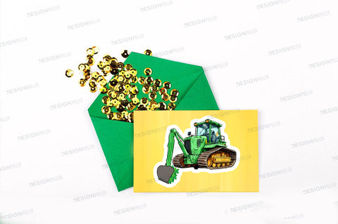 Bulldozer skinter clipart Sticker Design Sublimation Regulrcrative 
