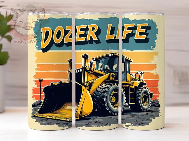 Bulldozer Tumbler, Construction Life PNG, Heavy Equipment Drinkware, Dozer Life Sublimation Design, Construction Worker Gift, Funny Construction Tumbler, Heavy Machinery Wrap Sublimation Lara' s Designs 