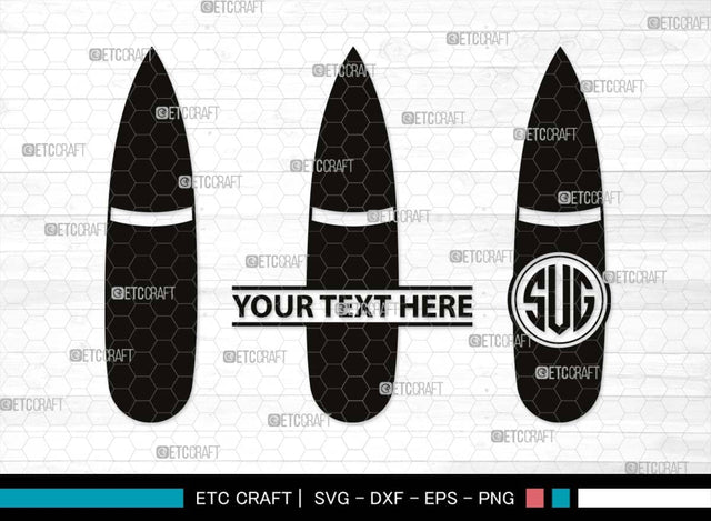 Bullet Monogram, Bullet Silhouette, Bullet SVG, Guns Svg, Gun Round Svg, Military Svg, Weapon Svg, Pistol Bullet Svg, SB00518 SVG ETC Craft 