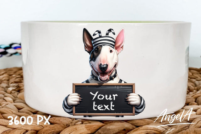 Bullterrier / Easter dog clipart / bad bunny / funny dog PNG Sublimation Angelina Semenova 