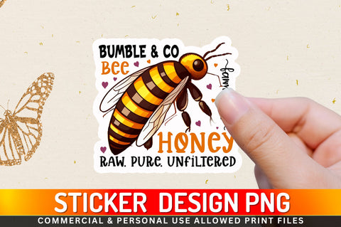 Bumble & co Bee Sticker Design Sublimation Regulrcrative 