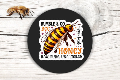 Bumble & co Bee Sticker Design Sublimation Regulrcrative 