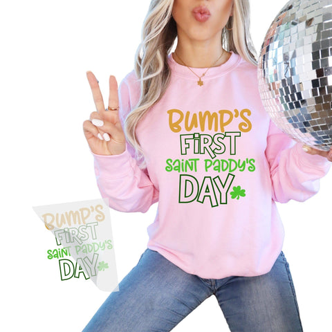 Bumps First St Patrick's Day DTF Transfer Physical So Fontsy T-Shirt Iron-On Transfer Shop 6x6