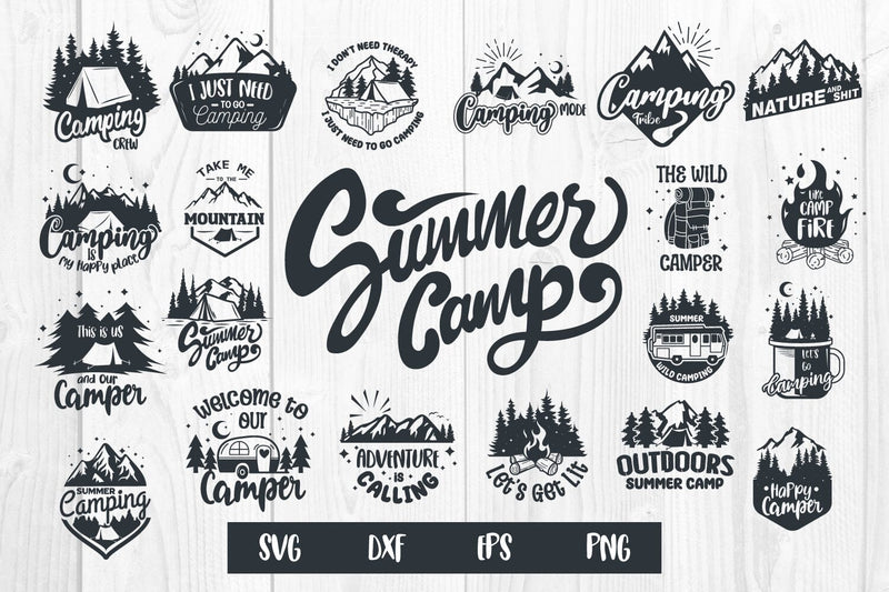 Bundle Camping, Summer Camp, Camp Lover svg SVG dadan_pm 