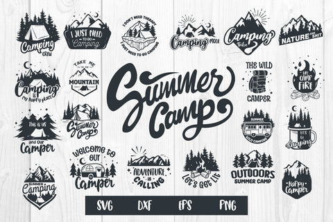 Bundle Camping, Summer Camp, Camp Lover svg SVG dadan_pm 