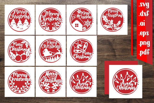 Bundle | Christmas Card 2 Series SVG zafrans studio 