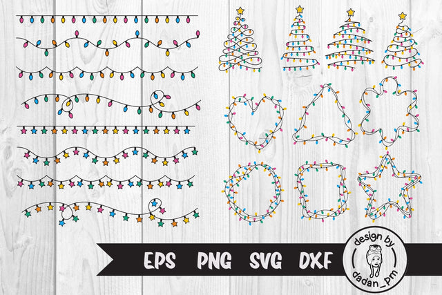 Bundle christmas lighting frame, christmas svg SVG dadan_pm 