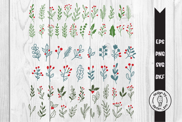 BUNDLE Christmas plans hand drawn svg SVG dadan_pm 