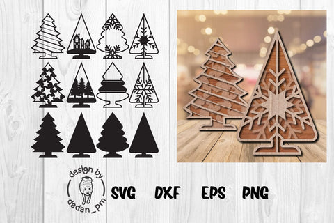 Bundle christmas tree laser cut svg SVG dadan_pm 