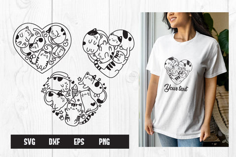 Bundle Cute Cats SVG, Funny cat Cat clipart, Meow Svg SVG dadan_pm 